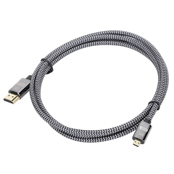 Micro Kabel Konvertering HDMI til HDMI HD Video Flettet Net Computer Tilslutningstilbehør 1 Meter