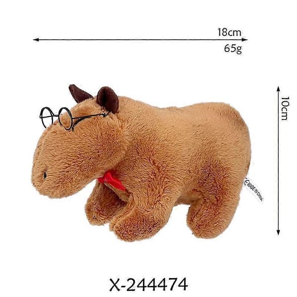 Kapybara Gosedjur Docka Barnpresenter 18cm B