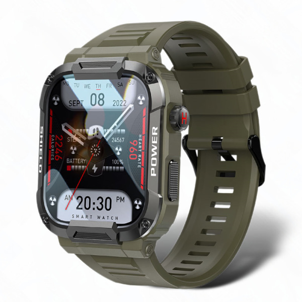 MK66 smart watch ny full touch smart watch blodtryck oxygen MK66 smart watch-z green