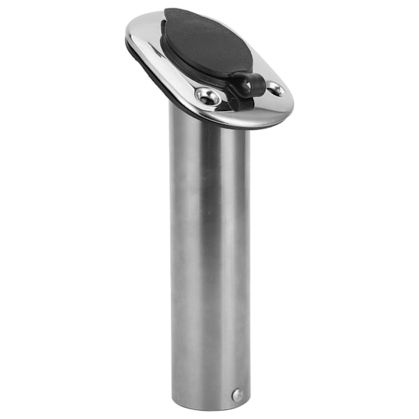 Rustfritt stål innfelt stangholder 30 grader med PVC-fôr og lokk for båt/yacht