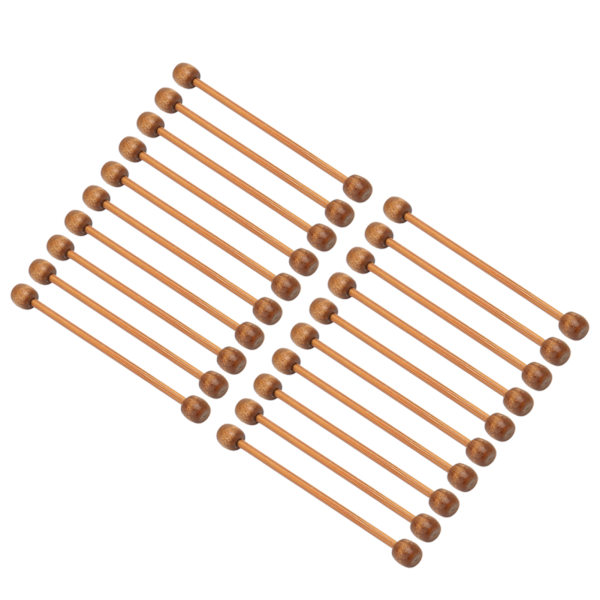 20 stk Mini Tre Gobeleng Hengepinner DIY Håndverk Polert Mini Gobeleng Stang Trepinner for Håndverk