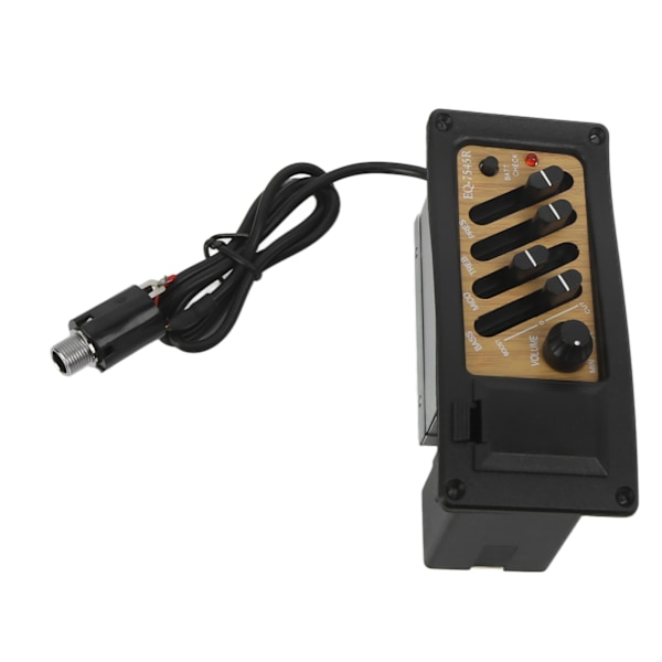 Akustisk Gitar Pick-up Forforsterker Piezo 4-bånds EQ Equalizer System Trekornsfarge 7545R