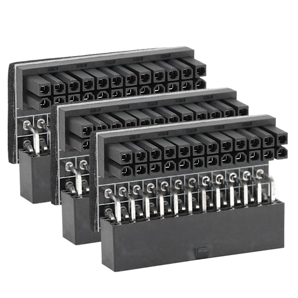 3 kpl Emolevyn Virtasovitin 24Pin - 90 Asteen Liitin DIY Asennustarvikkeet
