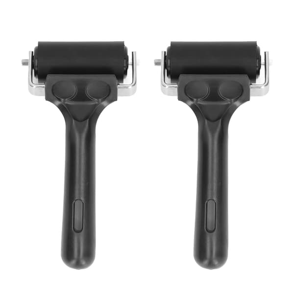 2 st Brayer Roller 6 cm Längd Gummi Roller Art Ink Roller Verktyg Kompatibel med tryckning Måla Hantverk Stämpling