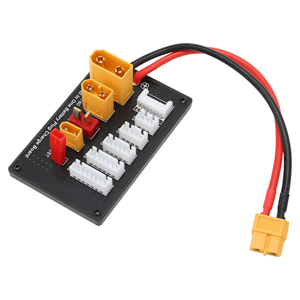 Lipo Batteri Parallelt Opladningskort Fem i En XT30 XT60 XT90 JST T-stik Multiladerplade til Imax B6 B6AC IDST Q6 Lite