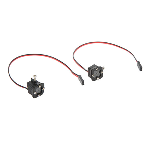 1 par RC bil LED-ljus fyrkantig strålkastare DIY leksaksmodell Spotlight för 1/10 simuleringsbil