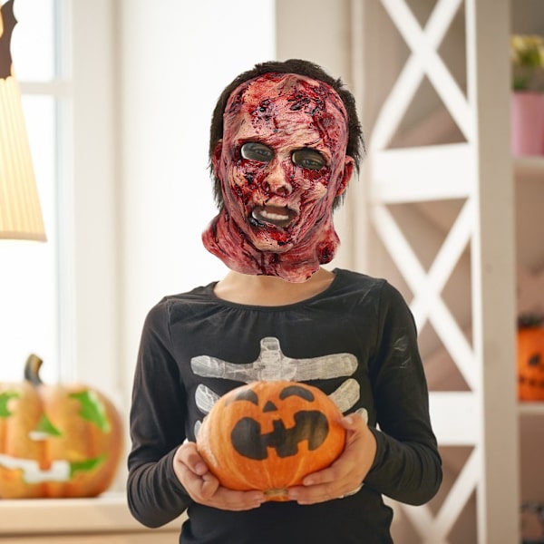 Halloween-kauhuelokuva Luuranko Kasvomaski Pelottava Lateksikasvomaski Pelottava Halloween-asu rekvisiitta Juhlakoriste