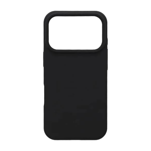 Blødt silikone mobilcover kompatibelt med iPhone 17 Pro Max - Sort