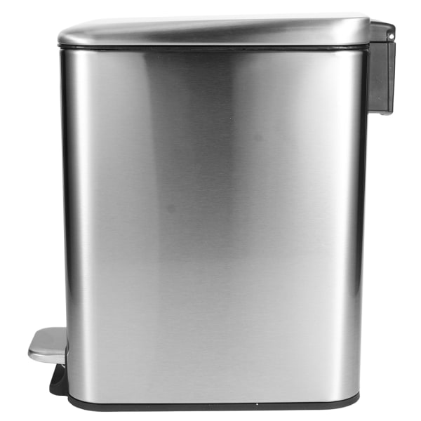 Stainless Steel Mute Pedal Rubbish Garbage Bin Trash Can Dustbin 5L for Home Bedroom Kitchen Use
