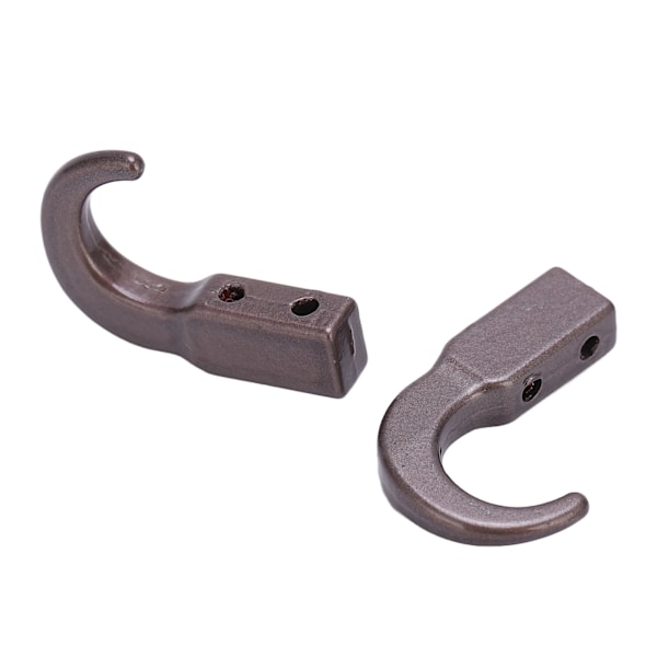 2 kpl RC-metalliset simulaatioperävaunun koukut sinkkiseosvetokoukut SCX10 1/10 RC-kiipeilyautolle titaaniväri