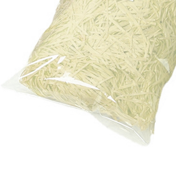 Papirstrimler Fyllstoff Utsøkt Lyse Farger Luktfri Raffia Fyllstoff Gaveemballasje Fyllstoff for Gaveeske Dekorasjon Beige 100g