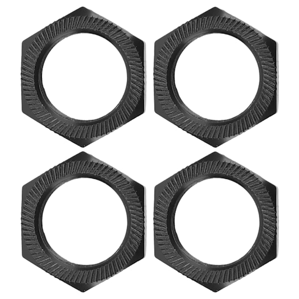 4 kpl 24 mm kuusiokolopyöränmutter Alumiiniseos Kestävä 24 mm kuusiokolopyöränmutter ARRMA 1/5 Outcast Kraton 8s Musta