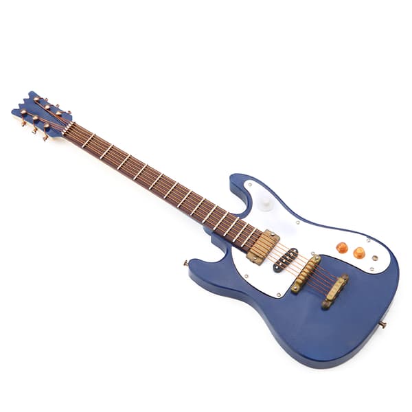 Elegant mini-gitarmodell i tre Displaydekorasjon Hjemmekontorpynt 3-500-E36