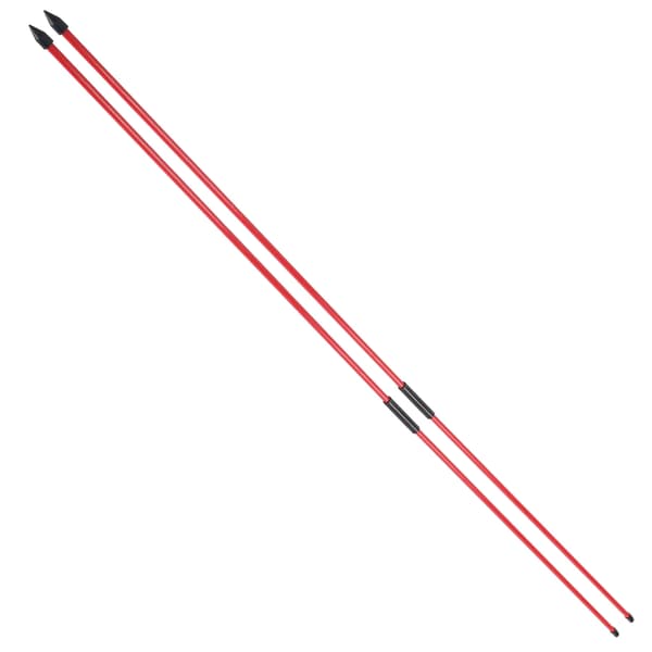 Glasfiber Golf Alignment Sticks 2 Sektioner Vikbara Golfriktningsindikatorstavar Hjälpmedel Röd