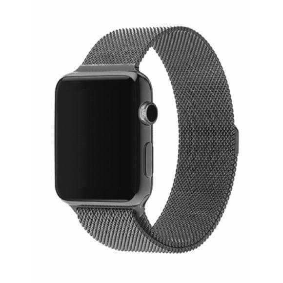 Milanese Loop Kompatibel med Apple Watch Series 11 42mm - Flere farver Mörkgrå gray
