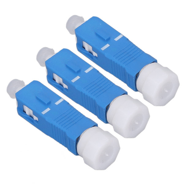 3 stk fiberoptisk kontaktadapter SC hann til FC hunn Single Mode Converter for optisk effektmeter