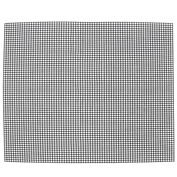 Fødevaregodkendt non-stick gitter Multifunktionel grillmåtte Kompatibel med udendørs grill (sort 33x40 cm)