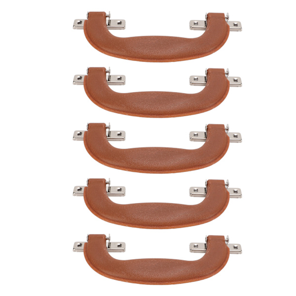 5 stk Bagagehåndtag Vintage Stil Robust Slidstærk Plast Ergonomisk Design Bred Anvendelse Kuffert Håndtag Brunrød