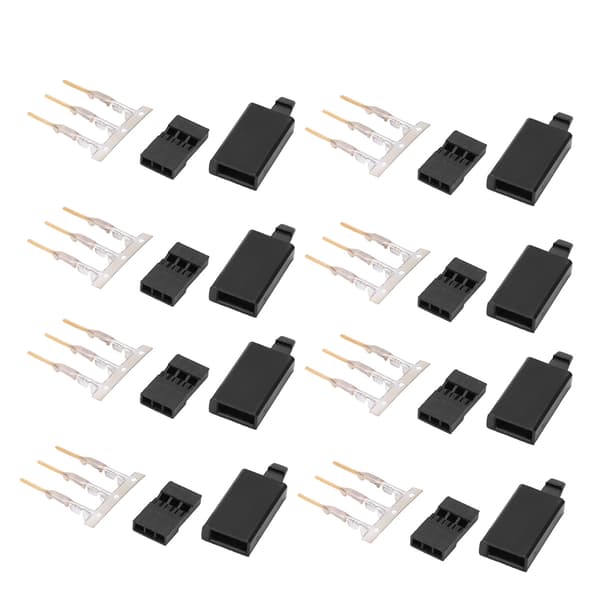 【NX】100 sæt RC Servo Stik Sæt 3 Pin Hus JST Stik Header 11.041 med Krog til Modelfly