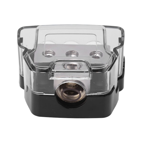 3-vejs strømfordelingsblok Jordfordeler Audio Splitter 0 Gauge ind 4 Gauge ud Universal til bil