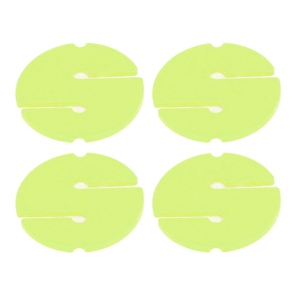 4 STC Cave Diving Line Circle Marker ABS Scuba Safety Rope Line Rund Markering til undervandsfluorescerende gul