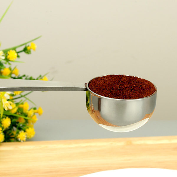 2 i 1 kaffesked Espresso Tamper och kaffemätsked Dual Purpose kaffesked