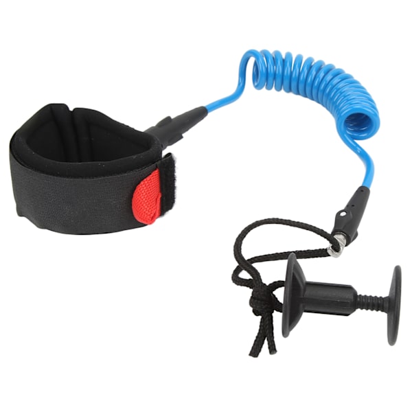 5,5 mm 4 fods Paddle Board Håndledsrem Elastisk TPU Håndleds Surfkoppel Stand Up Paddle Leash til Surfbræt Blå