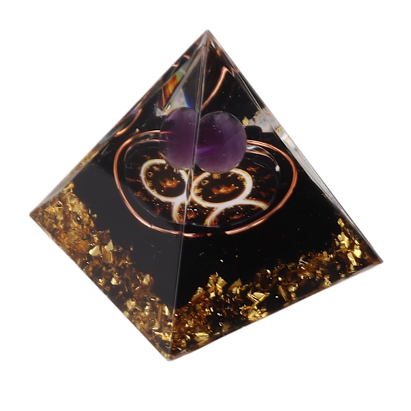 5 cm Orgonitpyramid för positiv energiläkning Kristallpyramidmeditation Orgonitpyramider Chakra Zodiac Energy Generator Oxen