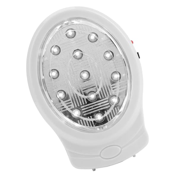 13 LED oppladbart hjemmenødlys automatisk strømbruddslampe (US-plugg)