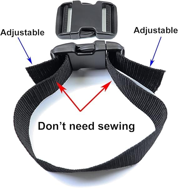 50 mm Heavy Duty Plastic Quick Release Buckles, Buckles, Clasps, Backpack Buckles, Replaceable, Double-Sided, Adjustable, No Sewing, 2 Sets