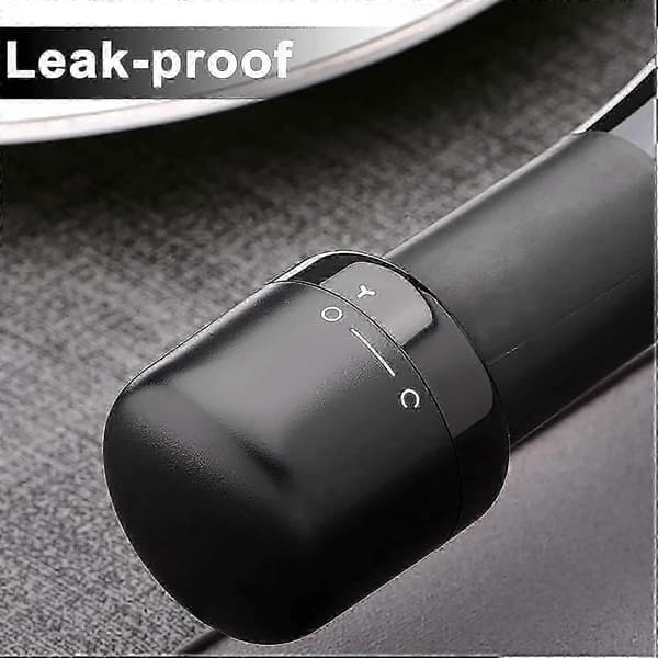 Silikonproppar för vinflaskor, 2-pack, vridförslutning för vinkonservering, svart