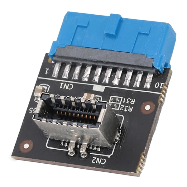 TypeE - USB3.0 -liitin, sininen 20-nastainen uros emolevyn header-laajennussovitin USB 3.1 AKey