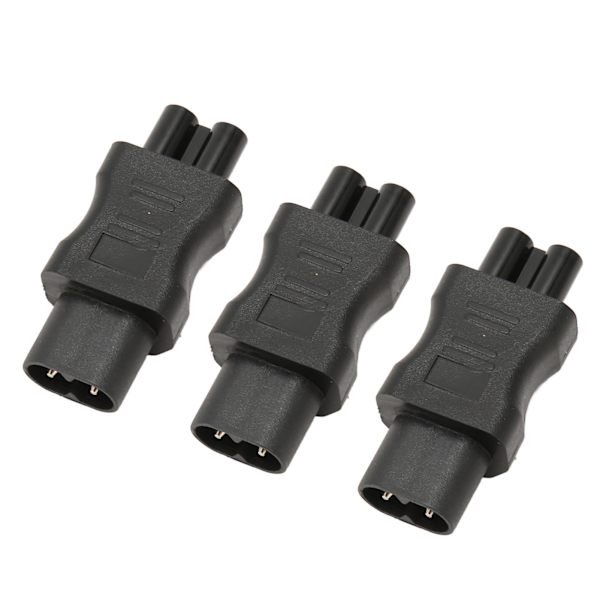 3 stk IEC320 C8 til IEC320 C5 strømtilkobling IEC320 hann C8 til hunn C5 strømuttak Adapter for PDU-chassis UPS-uttak