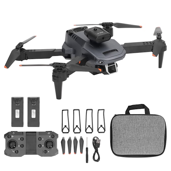 K6 Drone Vikbar 2,4Ghz Wifi-drönare med 4K HD-kamera RC Folding Quadcopter Helikopter för vuxna Barn Dubbla batterier