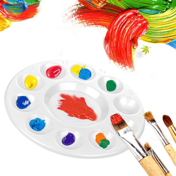 15 stk maling paletter, maling palette bakke plast til børn og voksne til at skabe gør-det-selv håndværk Professionelt kunstmaleri