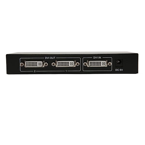 DVI Splitter 1 in 2 Out Stöd 30 36-bitars färg 4K förlustfri överföring Dubbla bildskärmar Distributionsduplikator 100‑240V EU-kontakt
