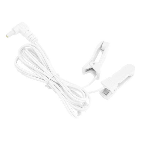 TENS Wire Ear Clip 2,35 mm TENS Elektrod Anslutningskabel Bly Öron Clip för Digital massagemaskin