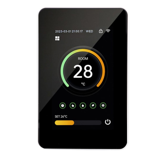 Smart WiFi Termostat Digital til Tuya App Kontrol Hjem Gulvvarme Vertikal Skærm 100‑250VAC 16A