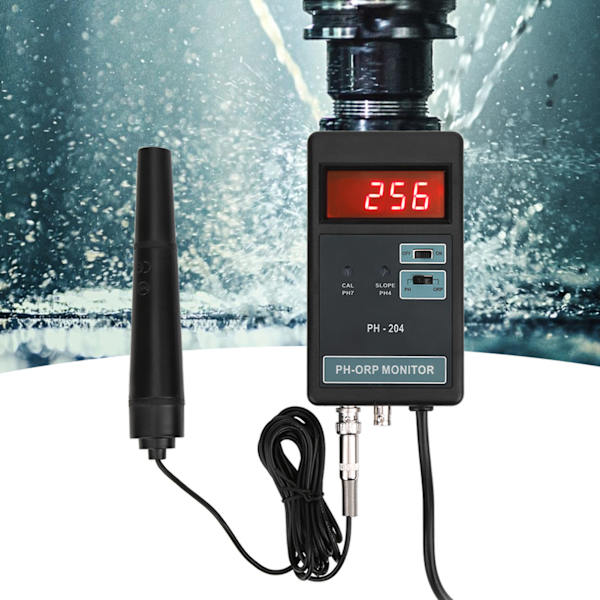 Digital LED-skærm PH/ORP Temperaturkontrol Monitor Måler Tester Overvågningsudstyr EU-stik 220V