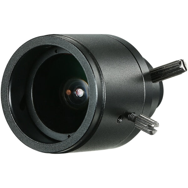 M12 HD 2.8-12mm 3 Megapixel F1.4 Manuel Fokus Zoom CCTV Varifocal MTV IR Fixed Iris Linse til CCTV Sikkerhedskamera (Uden IR Filter), Model: Sort