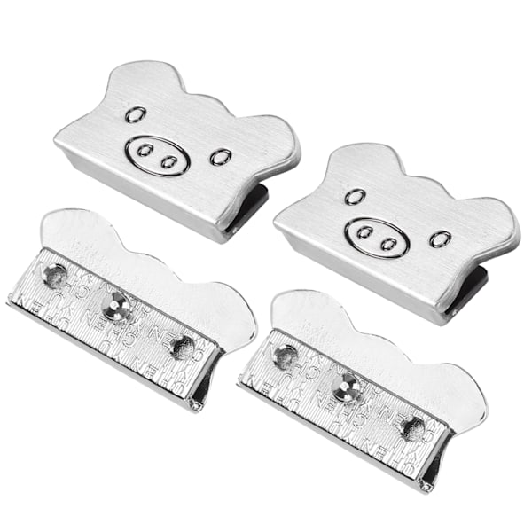 4 Sarjaa Metallisia Koristesolkia Porsas Klipsi Suljin Nahkatavarat Matkatavarat Farkut DIY Tarvikkeet Hopea B01-51-52061