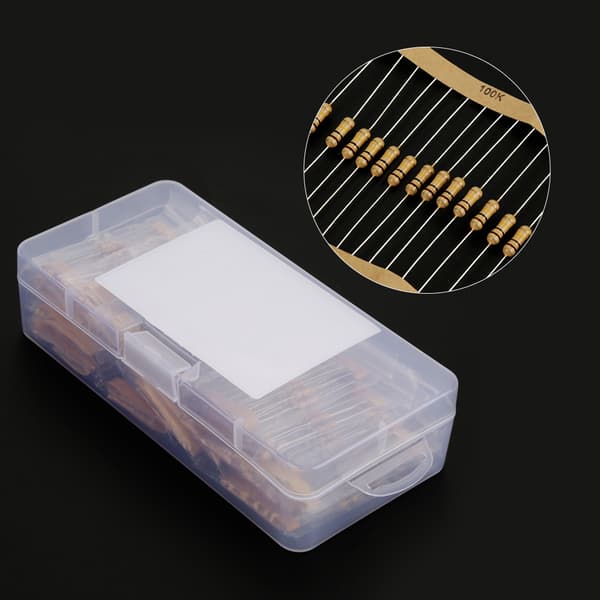 400 stk. 1/2W 16 værdier 10ohm-1Mohm kulmodstandssæt sortiment komponenter kit
