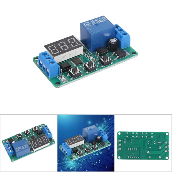 【NX】Enkanals timerstyringsbryter Relémodul Utløsersyklus Justerbart timerrelé (DC 12V)