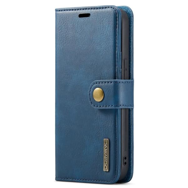 DG MING Kompatibel med iPhone 15 Pro 2-i-1 Magnet Plånboksfodral - Blå Blå blue