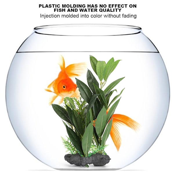 Akvariumsimulering Vandplanter Kunstige Blade Reptilkasse Plantepynt til Akvarium LandskabsdekorationQL2112