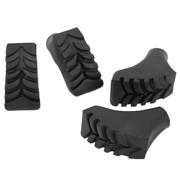 4 stk Gummi Vandrestavsspidser Hamre Walking Stick Trekking Pole Caps Spids Beskyttelsesdæksler