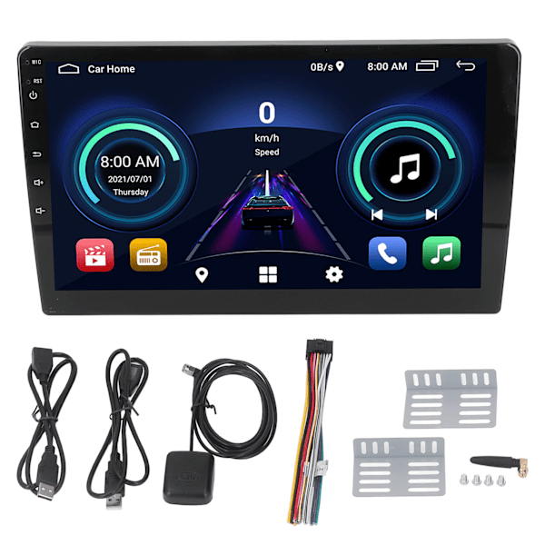 10 tommer Bil Navigation DVD CD-afspiller Lydmodtager Bluetooth 5.0 Universal til Android 10.1 System