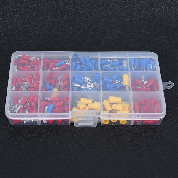 280 st Isolerad spade Crimping Terminal Set Wire Connector Kit Elektriska komponenter