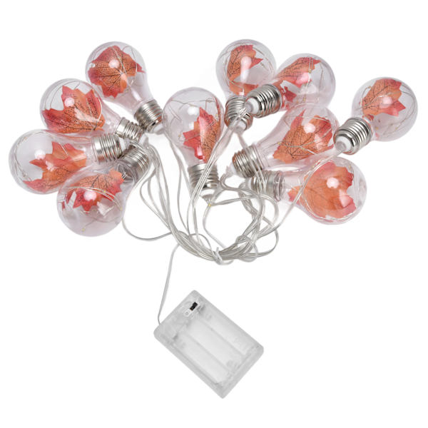 10LED Maple Leaf String Light 4m Halloween Bulb String Lamp for Festival Home Courtyard Decoration