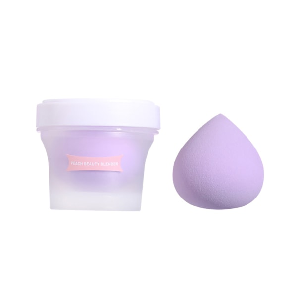 Makeup Sponge Powder Puff Polyuretan våd og tør kombineret skønhedsmakeup Æg Lilla